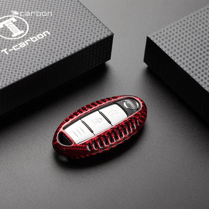 Nissan Carbon Fiber Key Fob Case (Model A) - T-Carbon Official