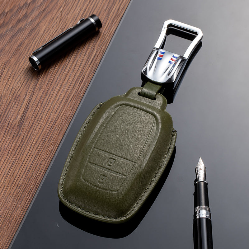 Leather Key Fob Cover for Toyota (Model B)