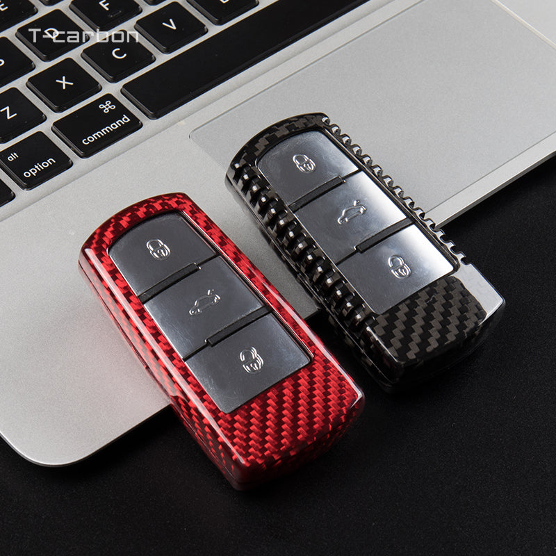 T-Carbon for Volkswagen Carbon Fiber Key Fob Case (Model D)