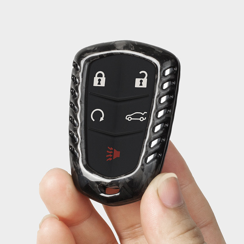 T-Carbon for Cadillac Carbon Fiber Key Fob Case (Model B) - T-Carbon Official Store