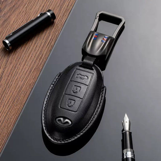 Leather Key Fob Cover for Infiniti (Model B) - T-Carbon Official Store