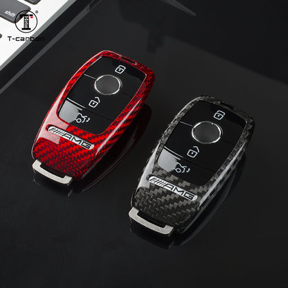 T-Carbon for Mercedes Benz AMG Carbon Fiber Key Fob Case (Model C)
