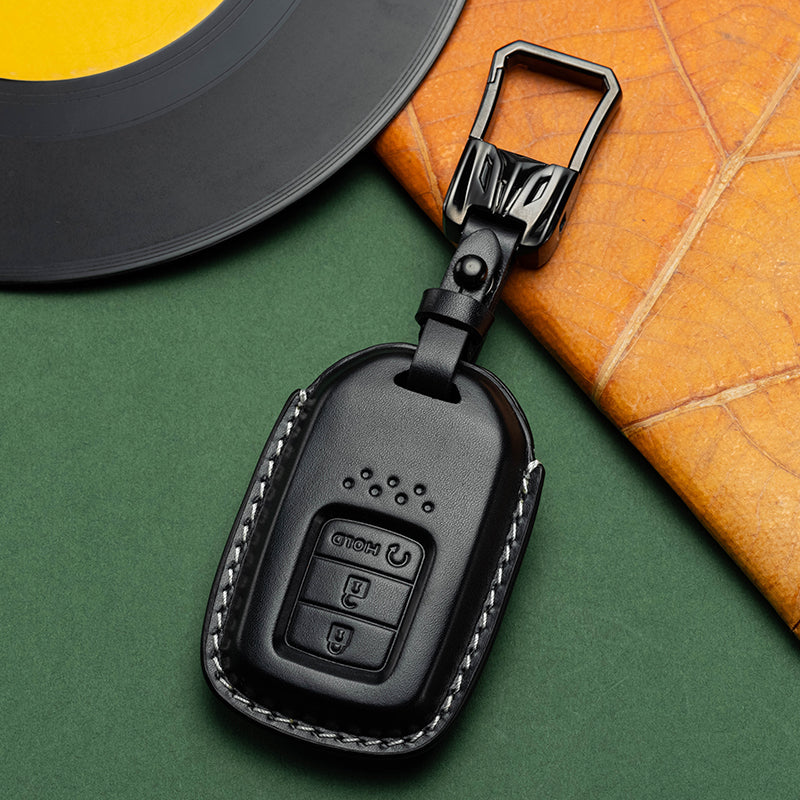 Exclusive Leather Key Fob Cover for Honda (Model C)