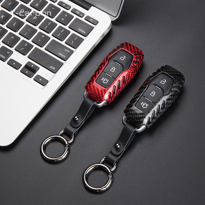 Ford Carbon Fiber Key Fob Case (Model A/B) - T-Carbon Official