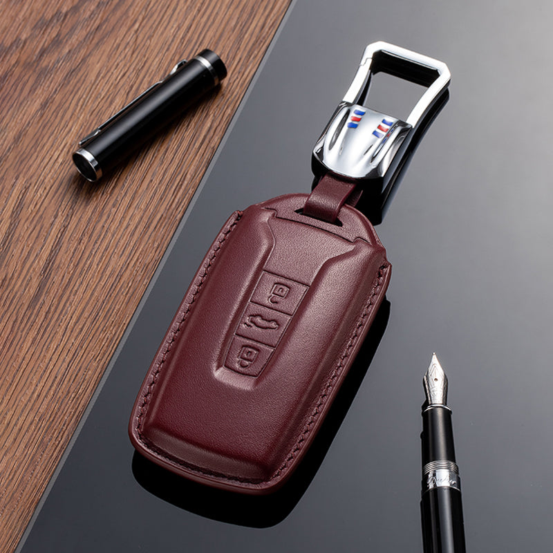 Leather Key Fob Cover for Volkswagen (Model D)