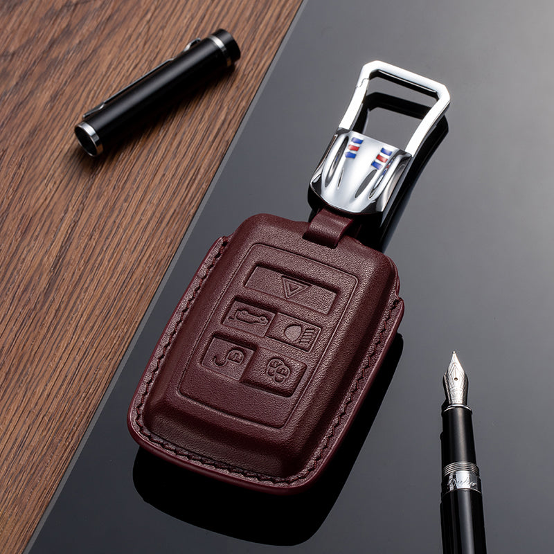 Leather Key Fob Cover for Land Rover Range Rover (Model B) - T-Carbon Official Store