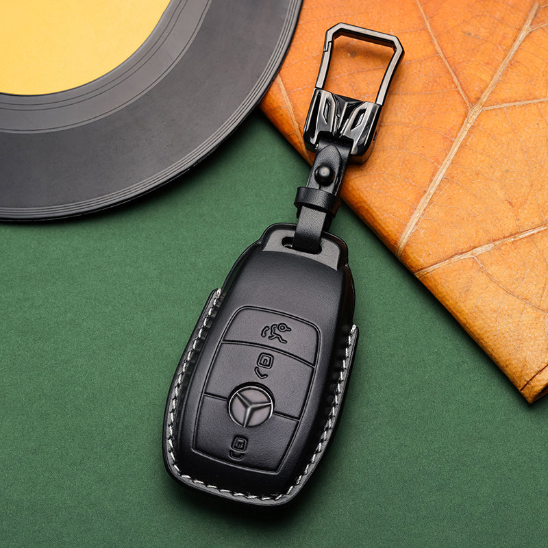 Exclusive Leather Key Fob Cover for Mercedes Benz (Model B)