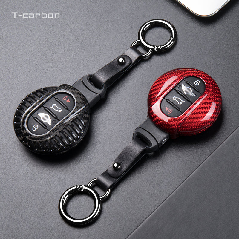 Mini Carbon Fiber Key Fob Case (Model A) - T-Carbon Official