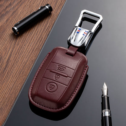 Leather Key Fob Cover for Kia (Model A) - T-Carbon Official Store