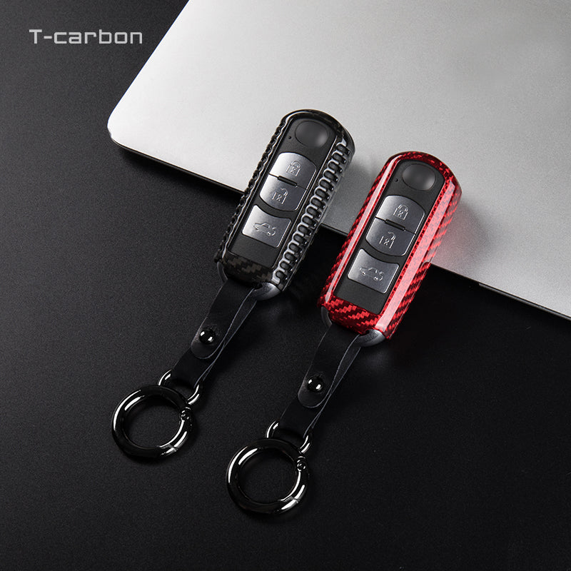 Mazda Carbon Fiber Key Fob Case (Model A) - T-Carbon Official
