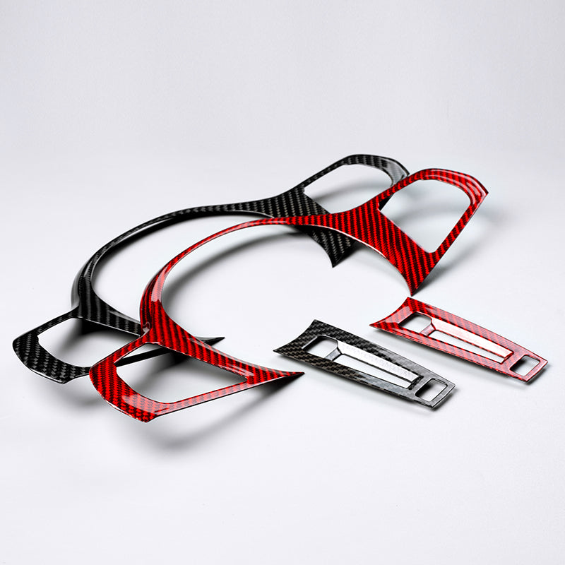 T-Carbon for BMW Carbon Fiber Steering Wheel Cover (Model E: 2022-2023)