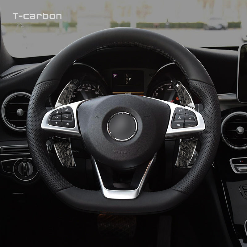 T-Carbon for Mercedes Benz Carbon Fiber Paddle Shifters (Model B: 2015 onwards) - T-Carbon Official Store