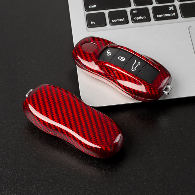 T-Carbon for Porsche Carbon Fiber Key Fob Case (Model A) - T-Carbon Official Store