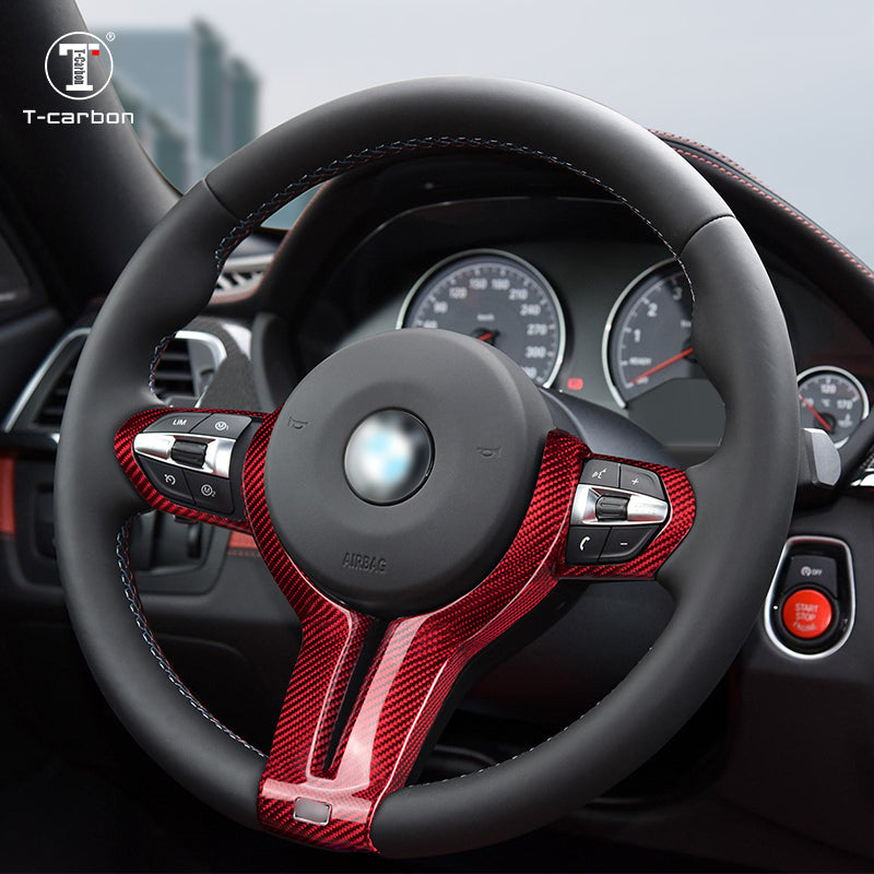 T-Carbon for BMW M Series Carbon Fiber Steering Wheel Cover (Model A: 2013-2018) - T-Carbon Official Store