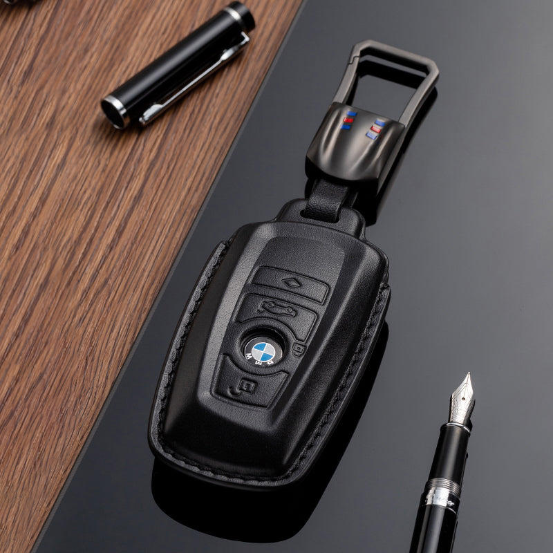 Leather Key Fob Cover for BMW (Model A) - T-Carbon Official Store