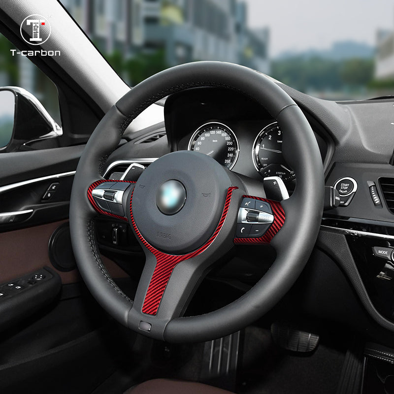 T-Carbon for BMW Carbon Fiber Steering Wheel Cover (Model B: 2016-2018) - T-Carbon Official Store