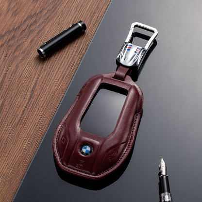 Leather Key Fob Cover for BMW (Model C) - T-Carbon Official Store