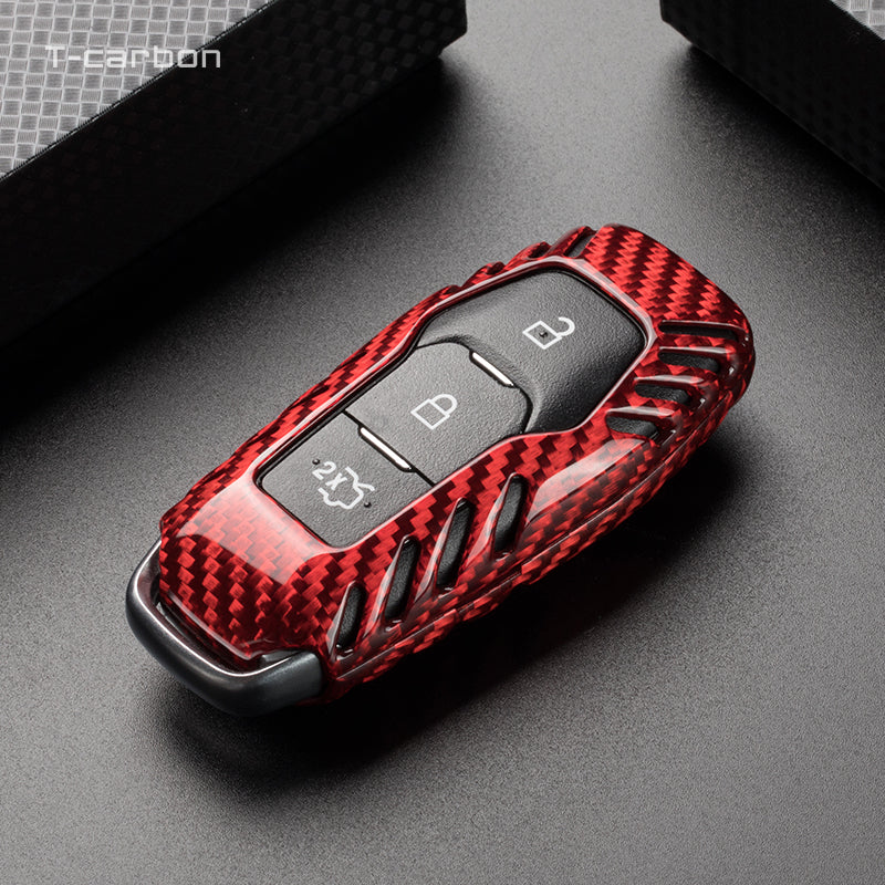Ford Mustang Carbon Fiber Key Fob Case (Model A/B) - T-Carbon Official