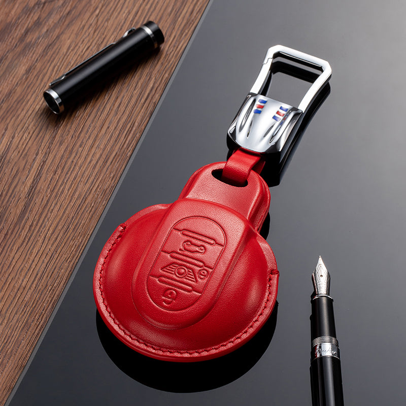Leather Key Fob Cover for Mini (Model A) - T-Carbon Official Store