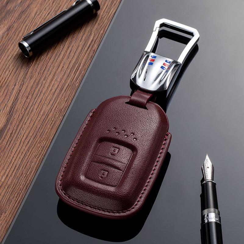 Leather Key Fob Cover for Honda (Model C) - T-Carbon Official Store