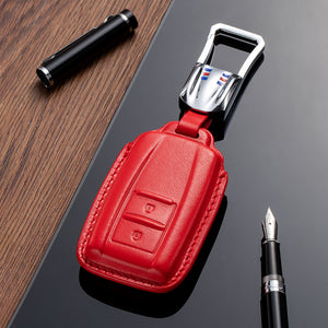 Leather Key Fob Cover for Acura (Model A) 이미지를 슬라이드 쇼에서 열기
