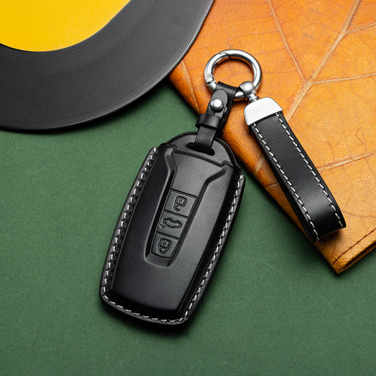 Exclusive Leather Key Fob Cover for Volkswagen (Model D)