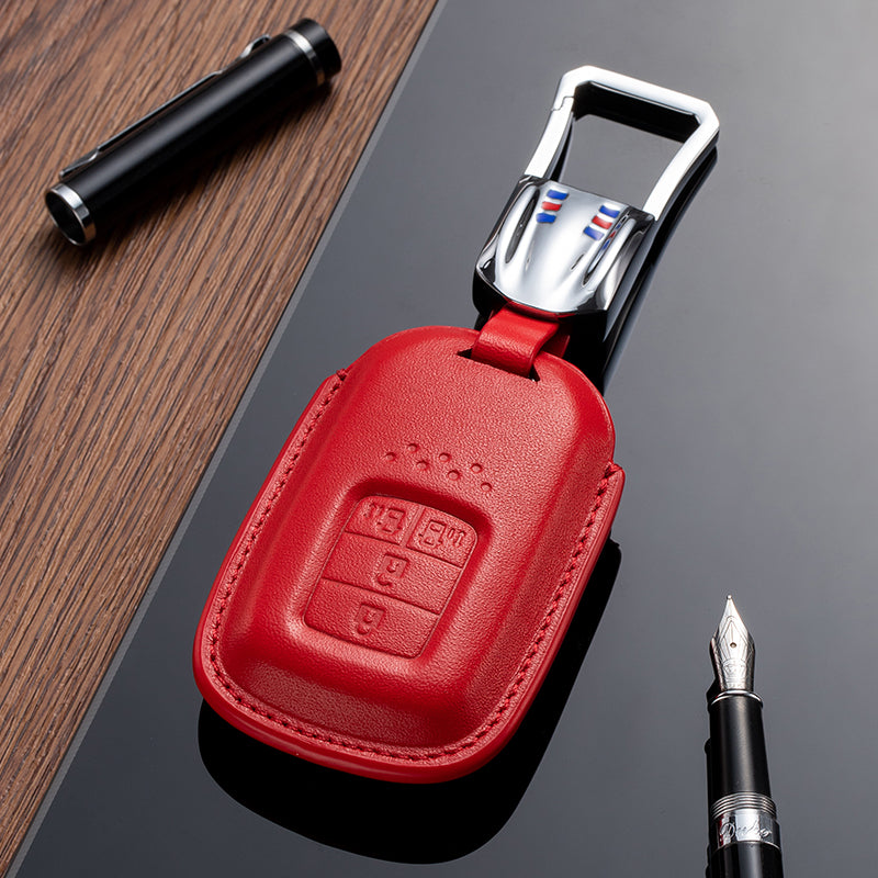 Leather Key Fob Cover for Honda (Model C) - T-Carbon Official Store