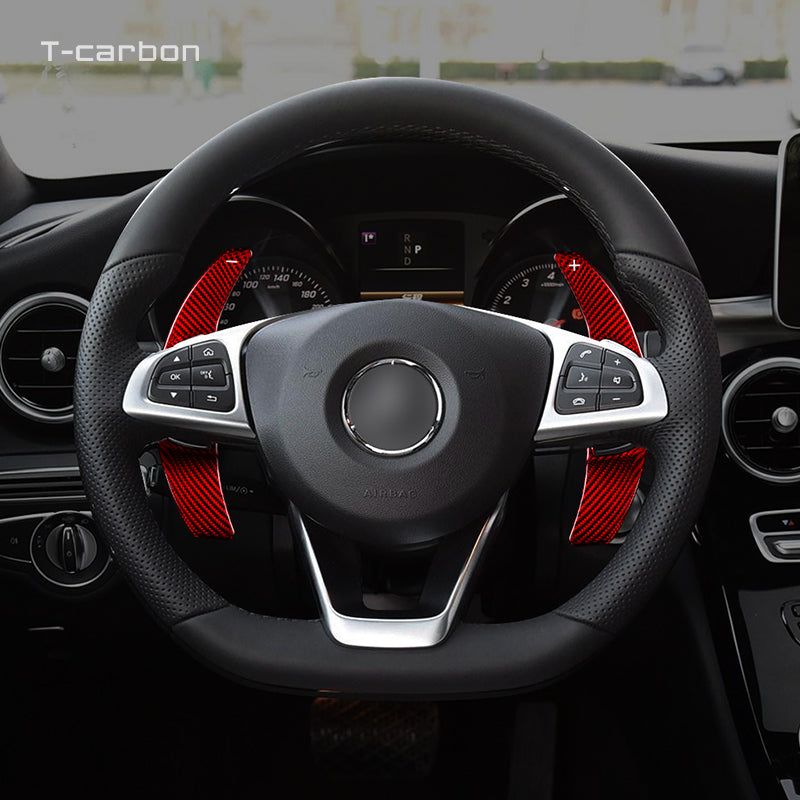 T-Carbon for Mercedes Benz Carbon Fiber Paddle Shifters (Model B: 2015 onwards) - T-Carbon Official Store