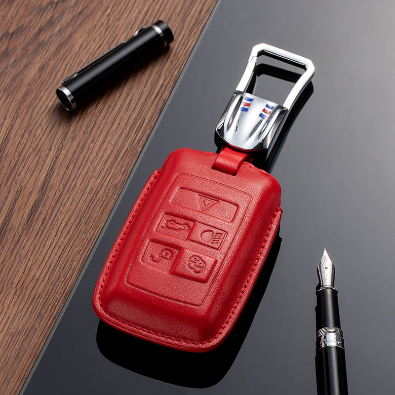 Leather Key Fob Cover for Land Rover Range Rover (Model B) - T-Carbon Official Store