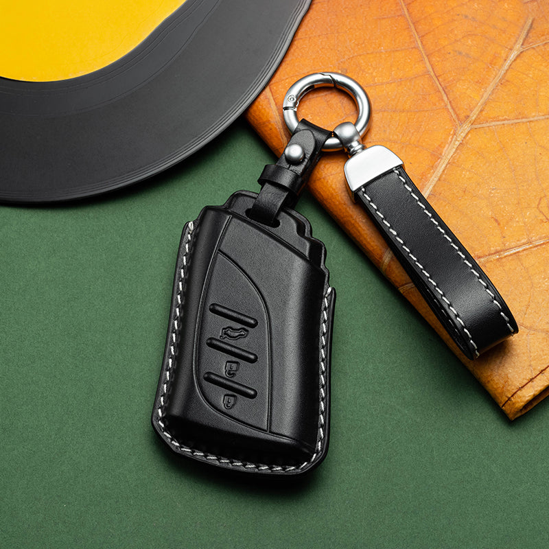 Exclusive Leather Key Fob Cover for Lexus (Model D)