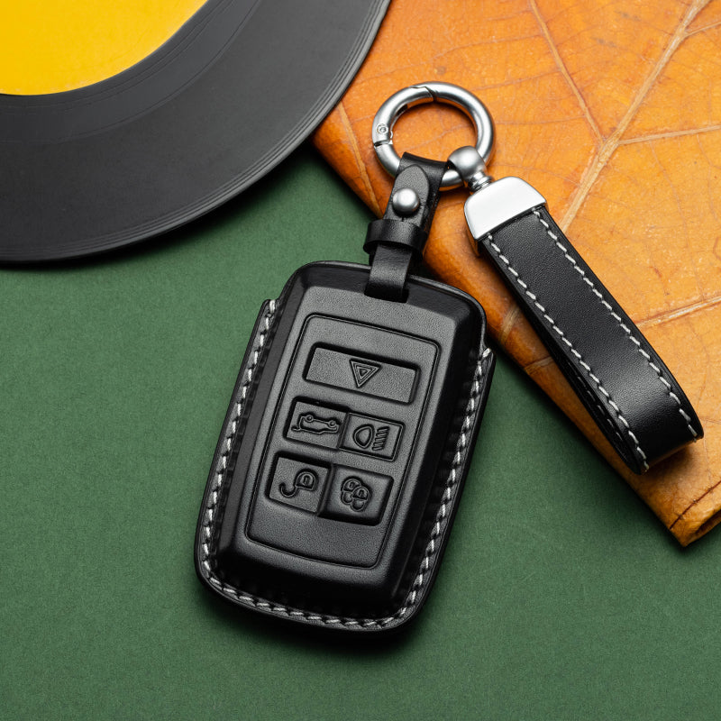 Exclusive Leather Key Fob Cover for Land Rover Range Rover (Model B)