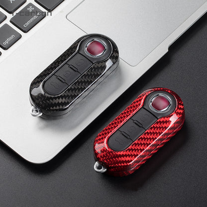 T-Carbon for Fiat Carbon Fiber Key Fob Case (Model A) - T-Carbon Official Store