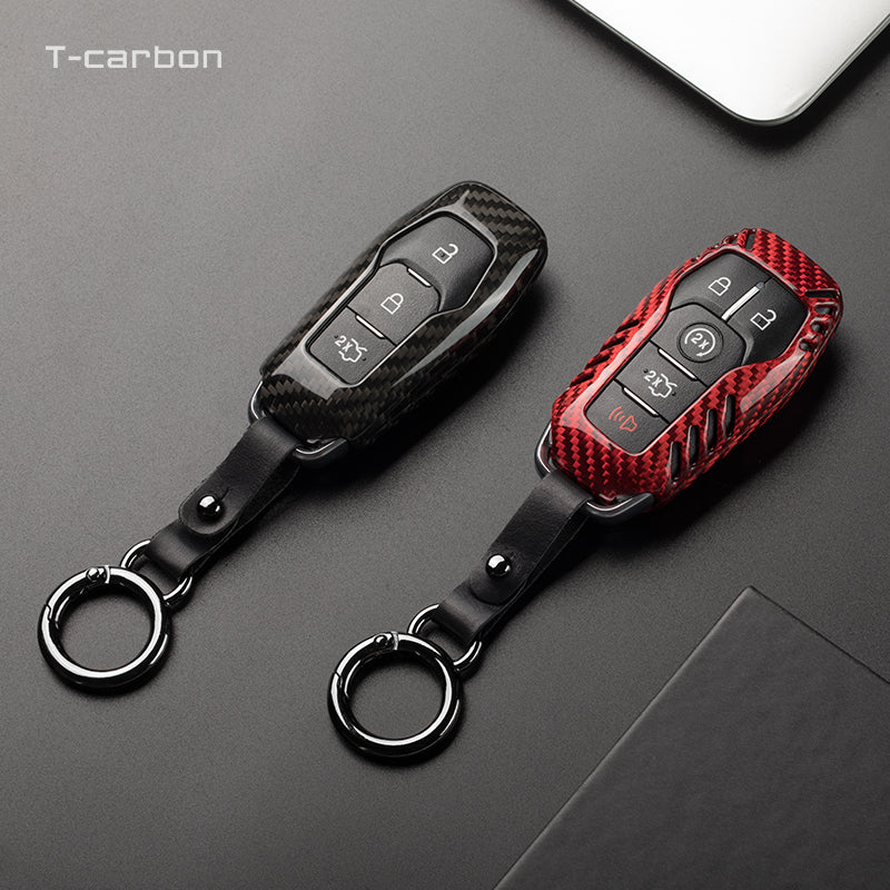 Ford Mustang Carbon Fiber Key Fob Case (Model A/B) - T-Carbon Official