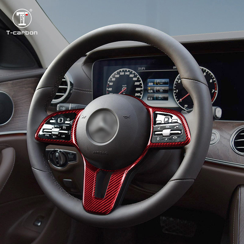 Mercedes Benz Carbon Fiber Steering Wheel Cover (Model A: 2019 Onwards)