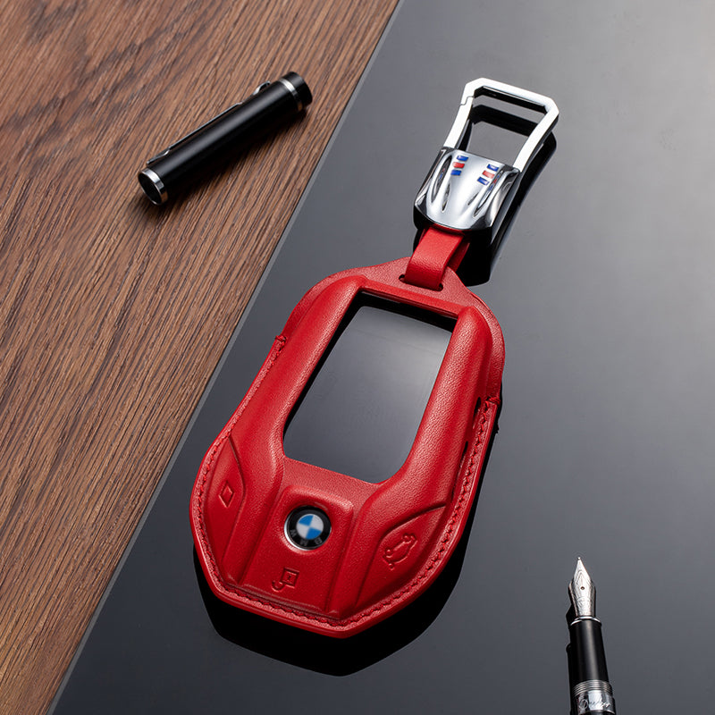 Leather Key Fob Cover for BMW (Model C) - T-Carbon Official Store