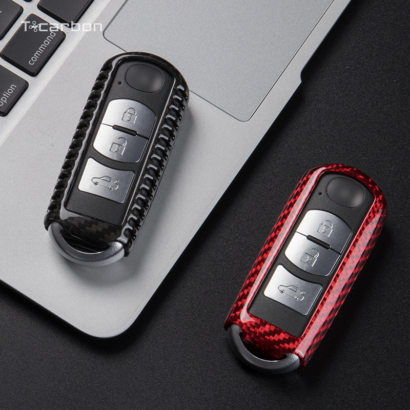 Mazda Carbon Fiber Key Fob Case (Model A) - T-Carbon Official