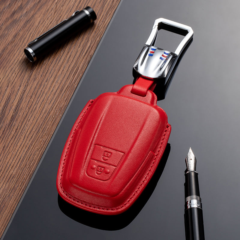 Leather Key Fob Cover for Toyota (Model D) - T-Carbon Official Store