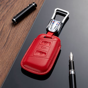 Open image in slideshow, Volkswagen Leather Key Fob Cover (Model E)
