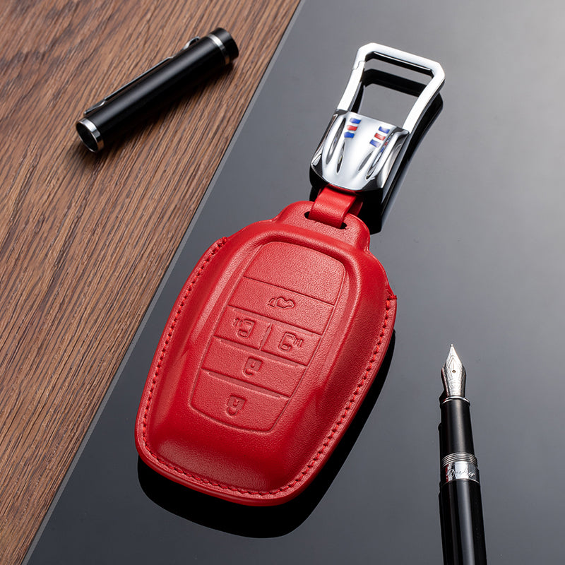 Leather Key Fob Cover for Toyota (Model B)