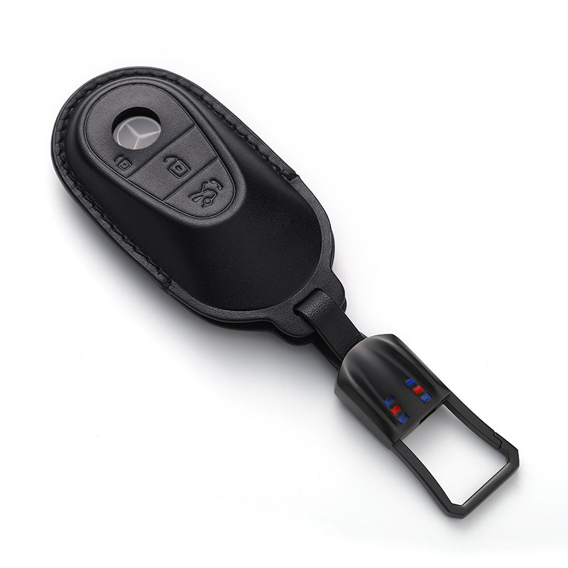 Mercedes Benz Leather Key Fob Cover (Model D)