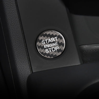 Carbon Fiber Start Stop Button for Audi (Model A)