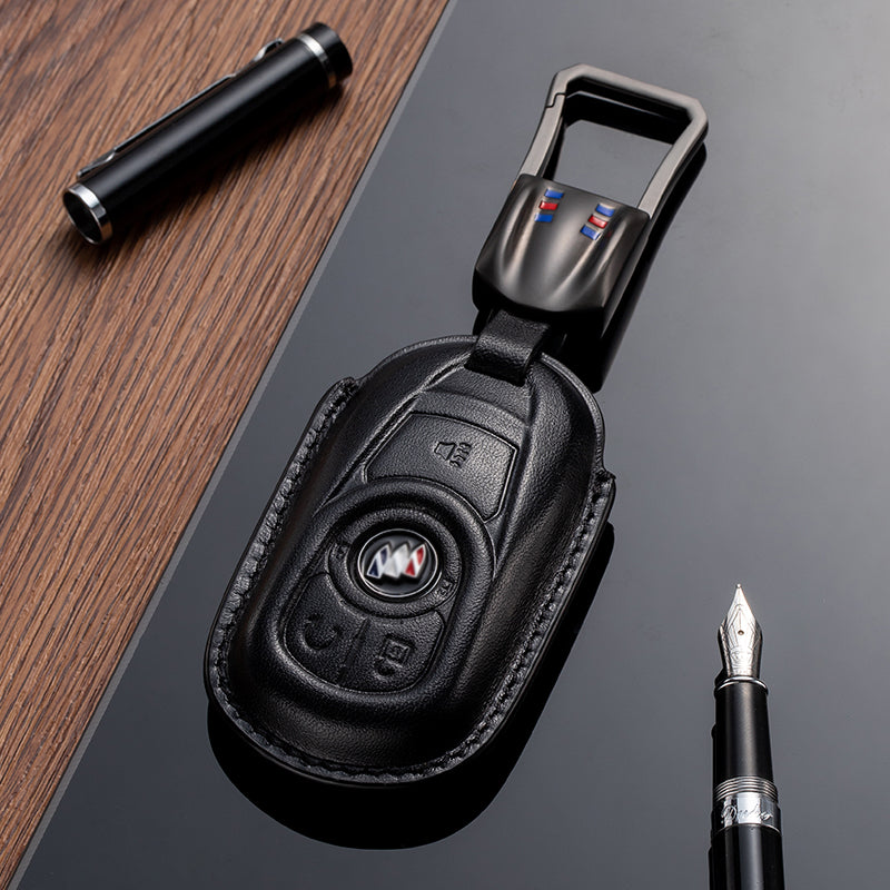 Leather Key Fob Cover for Buick (Model A) - T-Carbon Official Store