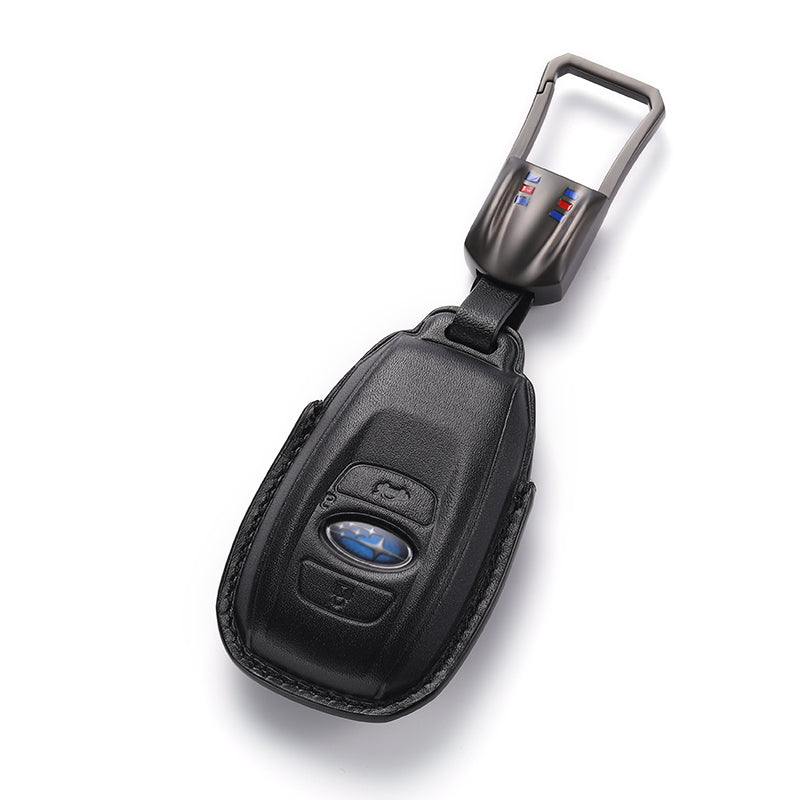 Leather Key Fob Cover for Subaru (Model B)