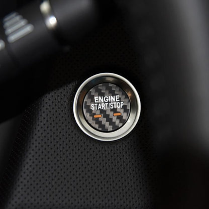 Carbon Fiber Start Stop Button for Buick (Model A)