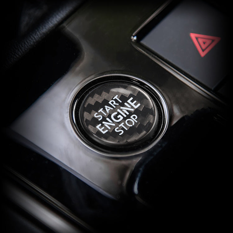 Carbon Fiber Start Stop Button for Volkswagen (Model D)