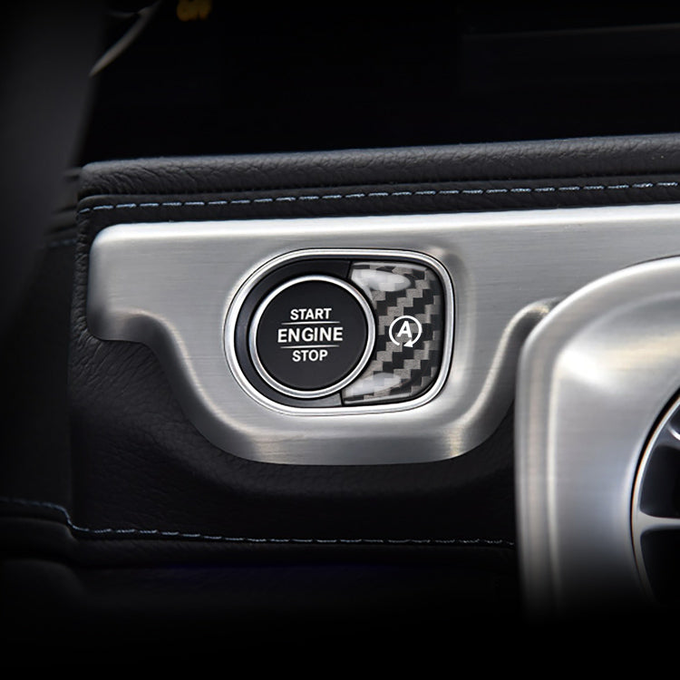 Carbon Fiber Automatic Start Stop Button for Mercedes Benz (Model B)