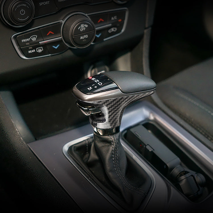 Carbon Fiber Gear Selector Cover for Dodge (Model A)
