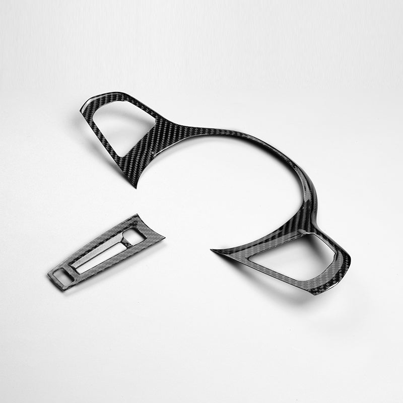 T-Carbon for BMW Carbon Fiber Steering Wheel Cover (Model E: 2022-2023)