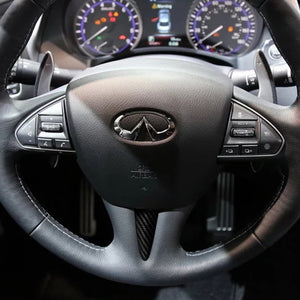Infiniti Carbon Fiber Steering Wheel Cover (Model A)