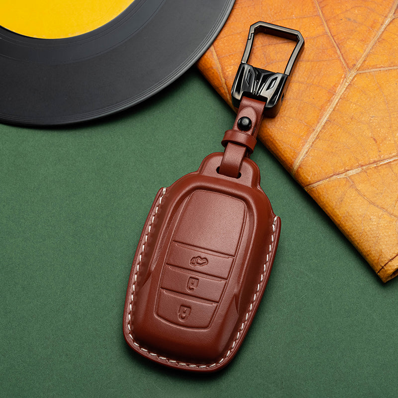 Exclusive Leather Key Fob Cover for Toyota (Model B)